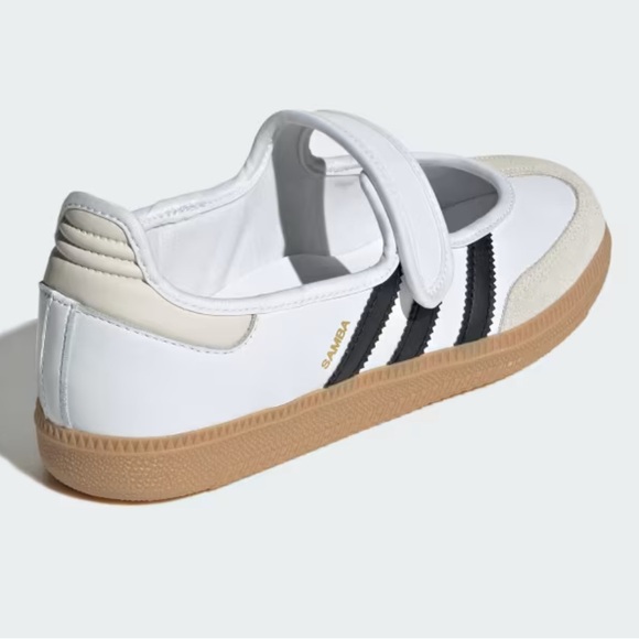 adidas Classic Samba Mary Jane Sneakers in Cloud White/Alumina/Core Black NWT - Picture 7 of 15